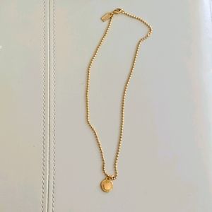 Coach gold chain necklace